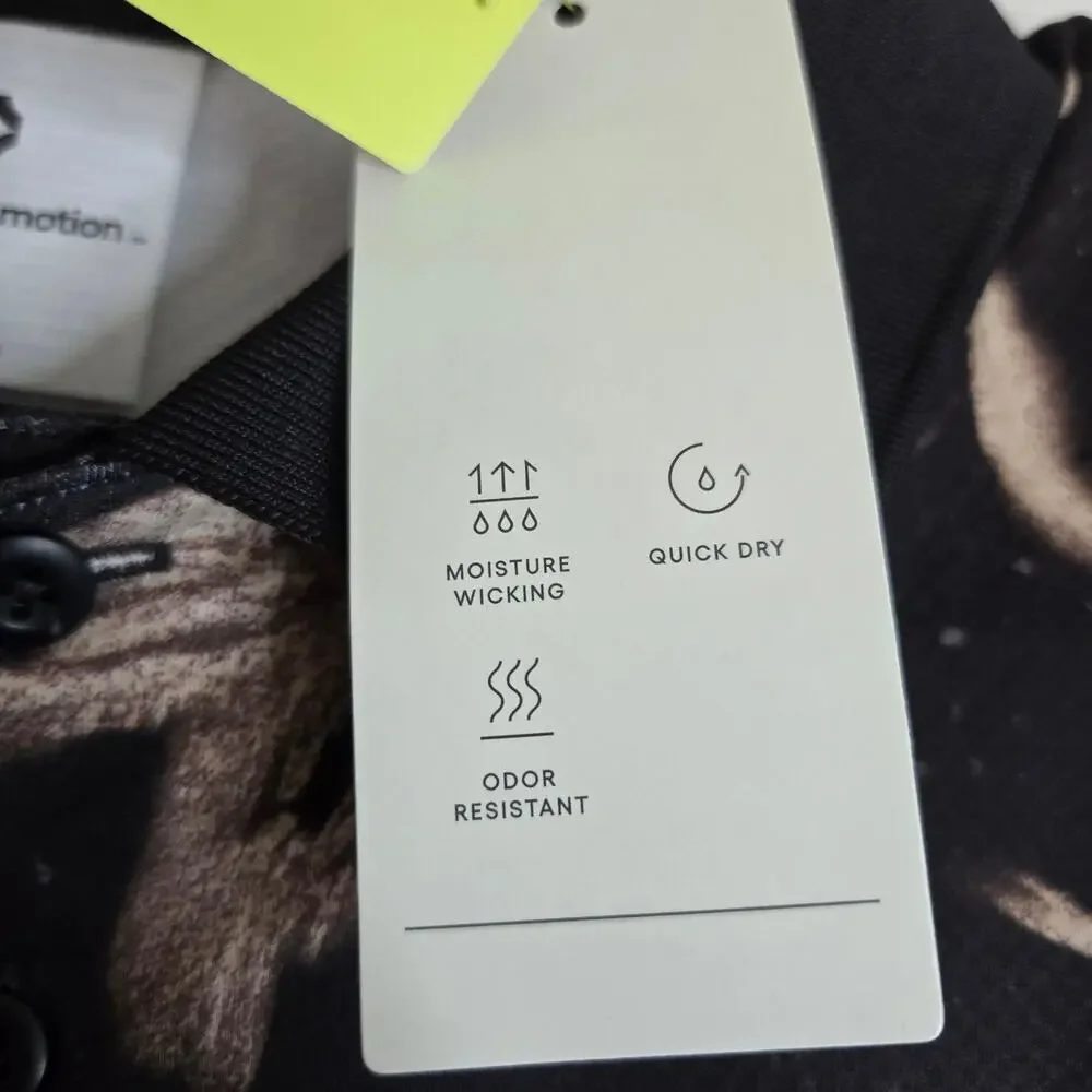 All in Motion Polo Shirt Mens Moisture Wicking Floral Golf Shirt Small 0611 - Picture 7 of 10